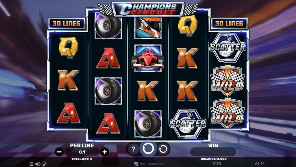 Champions Circuit interface